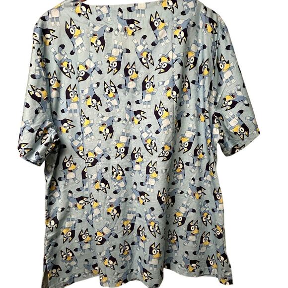 Bluey Stitch Me Up Cotton Nurse Scrubs Top from Australia Sz XXL - Picture 4 of 6